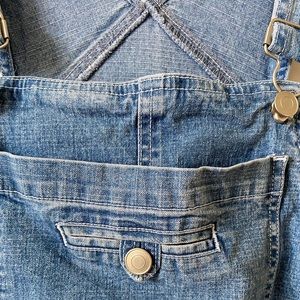 Vintage Cropped Denim Overalls